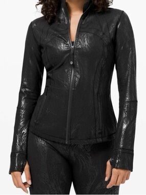 lululemon athletica Black Shiny Zip-Up Limited Edition Define Jacket